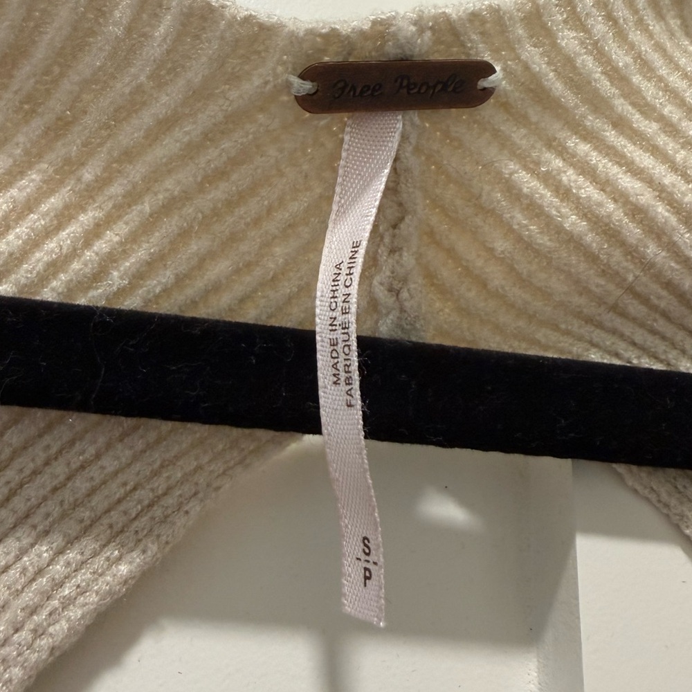 Free People Saffron Open Back sweater oatmeal - Picture 2 of 4
